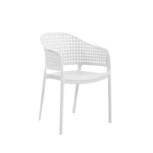 Πολυθρόνα CUBA λευκό 56 x 54 x 81 Πολυπροπυλένιο (PP) 900-338
