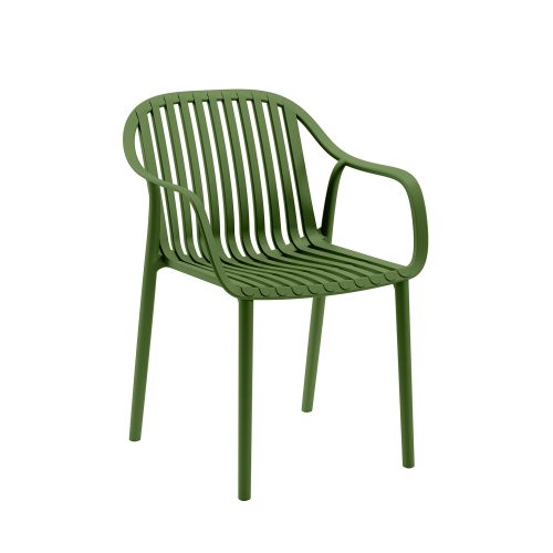 900-356 Καρέκλα Luaz λαδί 54 x 60 x 83 Πολυπροπυλένιο (PP) 900-356