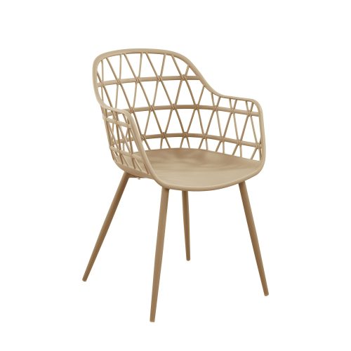 900-358 Καρέκλα NEON μόκα 56 x 56 x 85 Πολυπροπυλένιο (PP) 900-358