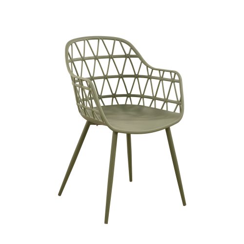 900-359 Καρέκλα NEON λαδί 56 x 56 x 85 Πολυπροπυλένιο (PP) 900-359