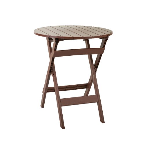 Τραπέζι Orbit καφέ Φ62 x  x 80 Πολυπροπυλένιο (PP) 900-380