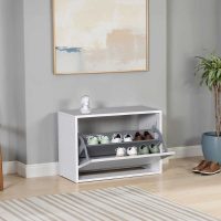 GP009-0126-1 Παπουτσοθήκη Step Megapap 6 ζευγών χρώμα λευκό 60x30x42εκ.