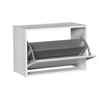 GP009-0126-3 Παπουτσοθήκη Step Megapap 6 ζευγών χρώμα λευκό 60x30x42εκ.