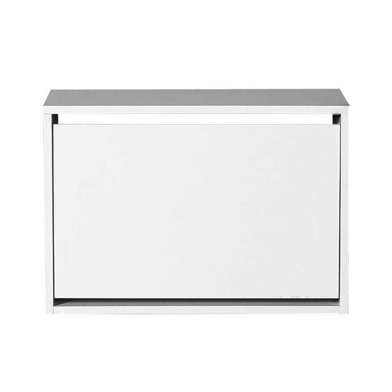 GP009-0126-4 Παπουτσοθήκη Step Megapap 6 ζευγών χρώμα λευκό 60x30x42εκ.