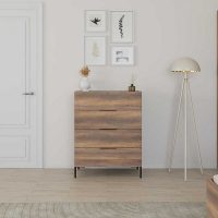 GP009-02651-1 Συρταριέρα Oryana Megapap χρώμα καρυδί 80x44x104εκ.