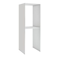 Έπιπλο πλυντηρίου - στεγνωτηρίου Evgenia Megapap χρώμα λευκό 70x60x180εκ.