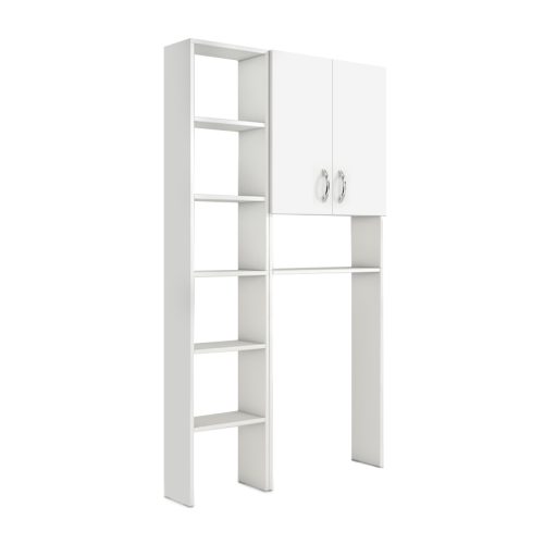 Έπιπλο πλυντηρίου Make Megapap χρώμα λευκό 96x20x180εκ.