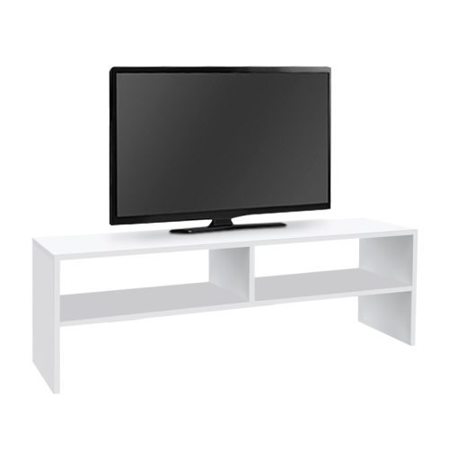 Έπιπλο τηλεόρασης Beirut Megapap χρώμα λευκό 150x30x40εκ.