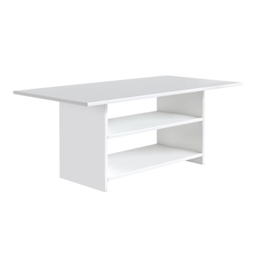 GP026-01311-1 Τραπεζάκι σαλονιού Dallas Megapap χρώμα λευκό 90x50x60εκ.