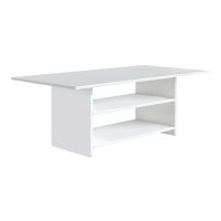 GP026-01331-1 Τραπεζάκι σαλονιού Dallas Megapap χρώμα λευκό 90x50x45εκ.