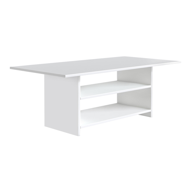 GP026-01331-1 Τραπεζάκι σαλονιού Dallas Megapap χρώμα λευκό 90x50x45εκ.