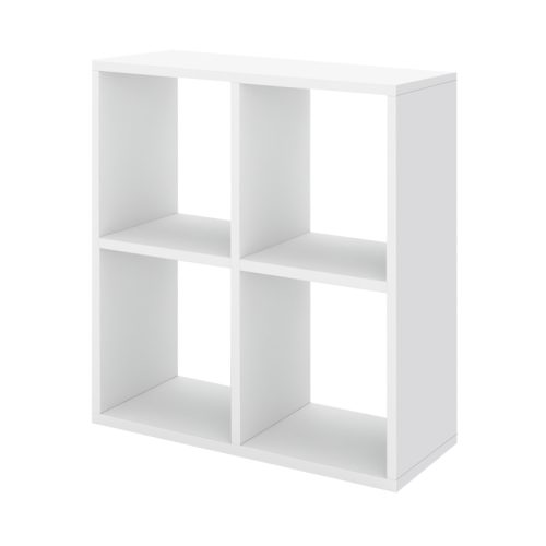 Βιβλιοθήκη Cube Megapap χρώμα λευκό 60x20x60εκ.