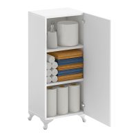 Ντουλάπι κουζίνας - μπάνιου Mine Megapap χρώμα λευκό 30x32x88εκ.