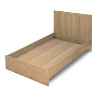 Κρεβάτι Bergamo Megapap χρώμα φυσικό οξιάς 120x200εκ.