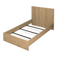 Κρεβάτι Bergamo Megapap χρώμα φυσικό οξιάς 120x200εκ.