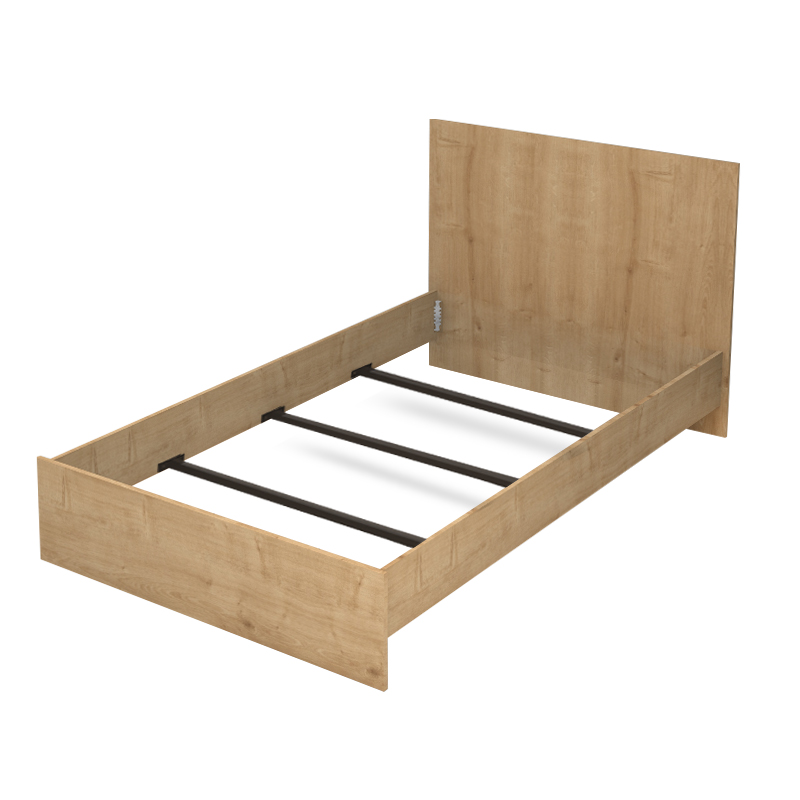 Κρεβάτι Troy Megapap χρώμα φυσικό οξιάς 120x200εκ.