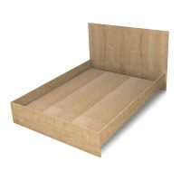 Κρεβάτι Troy Megapap χρώμα φυσικό οξιάς 140x190εκ.