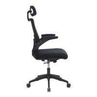 Καρέκλα γραφείου διευθυντική Belora Megapap με ύφασμα Mesh χρώμα μαύρο 63,5x62x117/127εκ.