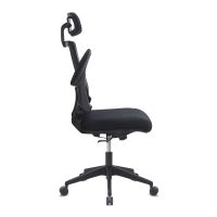 Καρέκλα γραφείου διευθυντική Belora Megapap με ύφασμα Mesh χρώμα μαύρο 63,5x62x117/127εκ.