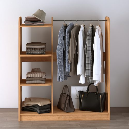 Έπιπλο εισόδου Rozesme Megapap χρώμα pine oak 120x40x135εκ.