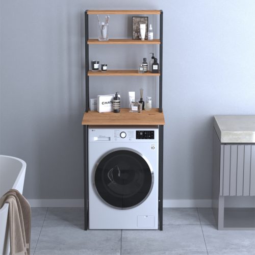 GP041-01051-1 Έπιπλο πλυντηρίου Bobby Megapap χρώμα pine oak 67x60x178εκ.