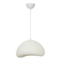 GP052-02491-3 Φωτιστικό οροφής Luna Megapap E27 fiberglass μονόφωτο χρώμα λευκό 30x21x120εκ.