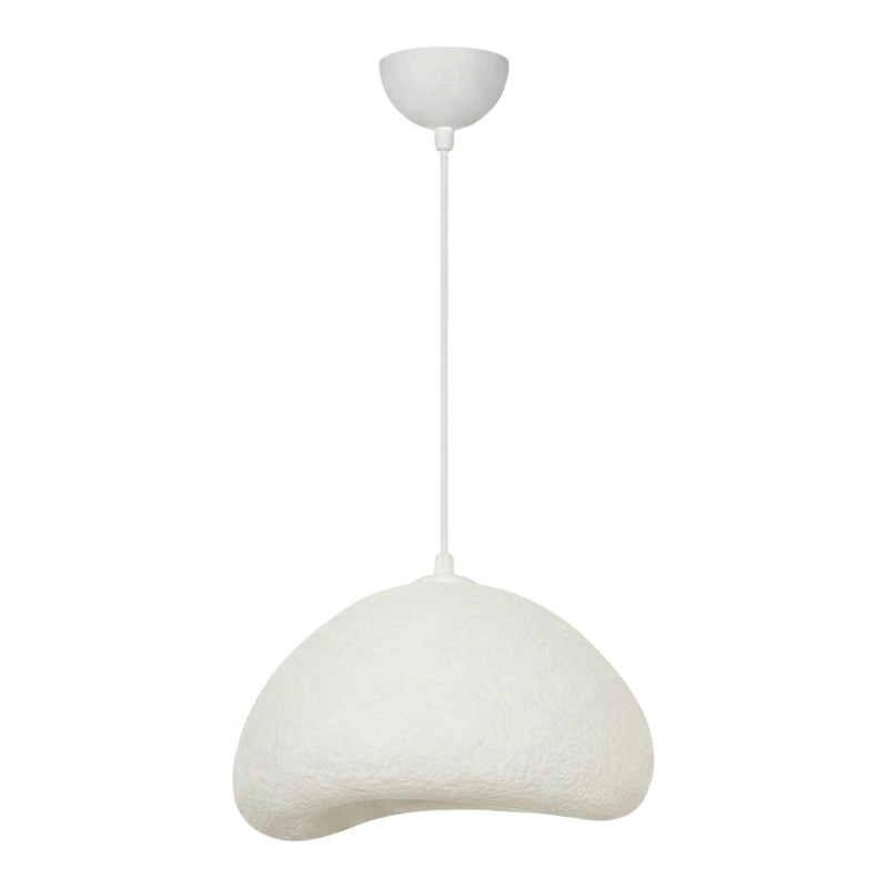 GP052-02491-3 Φωτιστικό οροφής Luna Megapap E27 fiberglass μονόφωτο χρώμα λευκό 30x21x120εκ.