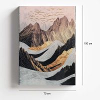 GP052-02611-3 Πίνακας σε καμβά "Abstract Mountain" Megapap ψηφιακής εκτύπωσης 70x100x3εκ.