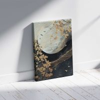 GP052-02621-2 Πίνακας σε καμβά "Golden Moon" Megapap ψηφιακής εκτύπωσης 70x100x3εκ.