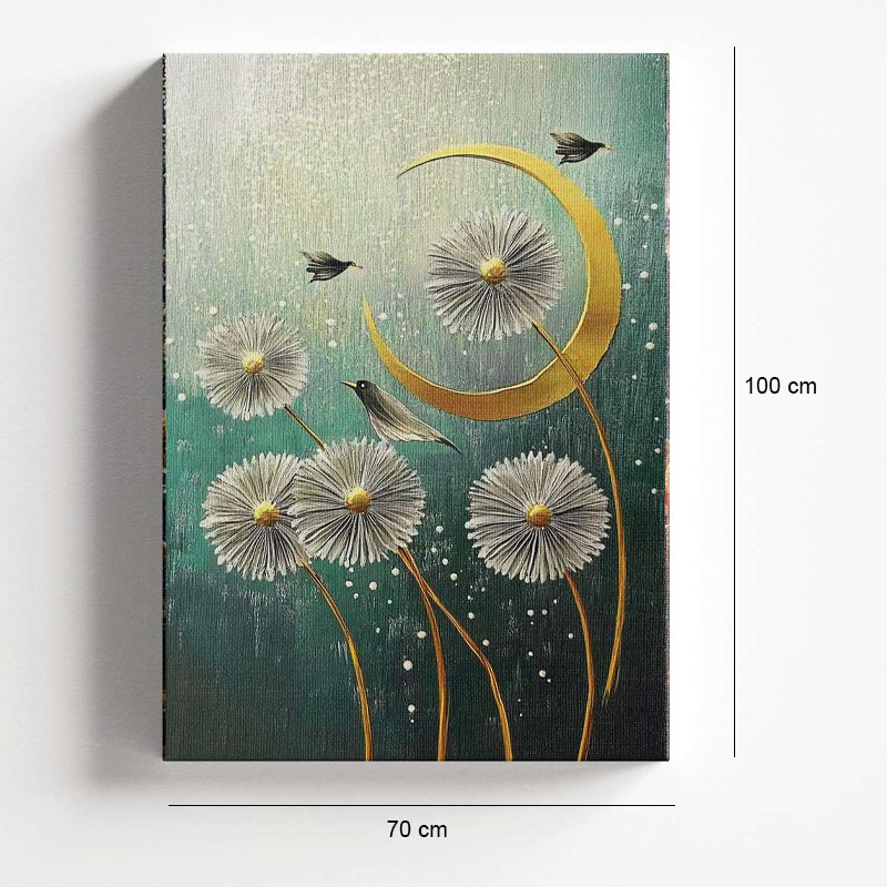 Πίνακας σε καμβά "Wildflowers" Megapap ψηφιακής εκτύπωσης 70x100x3εκ.