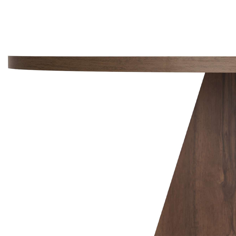 Τραπέζι Virela Megapap χρώμα καρυδί Ø120x75εκ.