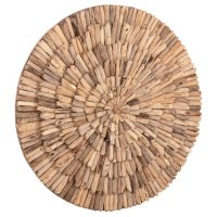 ΔΙΑΚΟΣΜΗΤΙΚΟ ΤΟΙΧΟΥ ΣΤΡΟΓΓΥΛΟ CHIIKI HM4299 DRIFTWOOD ΣΕ ΦΥΣΙΚΟ Φ80 εκ.