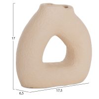 ΕΠΙΤΡΑΠΕΖΙΟ ΔΙΑΚΟΣΜΗΤΙΚΟ ΒΑΖΟ DECANT HM4667.02S ΤΕΡΑΚΟΤΑ ΣΕ ΚΡΕΜ--17.5x6.5x17Υεκ.