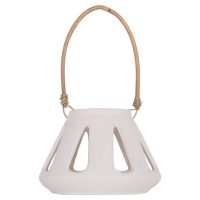 ΕΠΙΤΡΑΠΕΖΙΟ ΦΑΝΑΡΙ ERANTYL HM4696.02S ΛΕΥΚΟ FIBER CEMENT & ΧΕΡΟΥΛΙ RATTAN Φ25x17Yεκ.