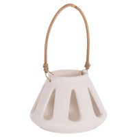 ΕΠΙΤΡΑΠΕΖΙΟ ΦΑΝΑΡΙ ERANTYL HM4696.02S ΛΕΥΚΟ FIBER CEMENT & ΧΕΡΟΥΛΙ RATTAN Φ25x17Yεκ.