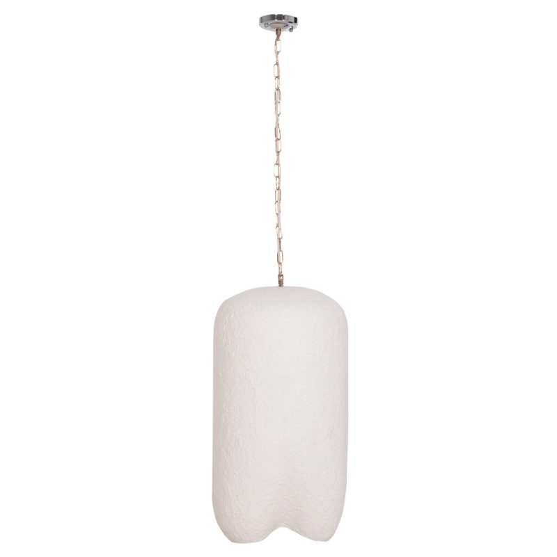 ΦΩΤΙΣΤΙΚΟ ΟΡΟΦΗΣ ΚΡΕΜΑΣΤΟ LOGKY HM4704.02L--FIBER CEMENT ΛΕΥΚΟ 35x35x67Υεκ