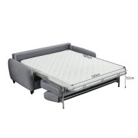 kanapes-krebati-me-anadiplstroma-fb93311-2 ΚΑΝΑΠΕΣ-ΚΡΕΒΑΤΙ ΜΕ ΑΝΑΔΙΠΛ.ΣΤΡΩΜΑ ETUDINE HM3311.01 ΓΚΡΙ ΥΦΑΣΜΑ 190x98x90Υεκ