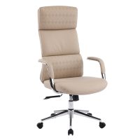 karekla-grafeioy-fb91835302-mpez-pu-derm ΚΑΡΕΚΛΑ ΓΡΑΦΕΙΟΥ MEITE HM18353.02 ΜΠΕΖ PU ΔΕΡΜΑ--ΒΑΣΗ ΧΡΩΜΙΟΥ 66x71x127Υεκ