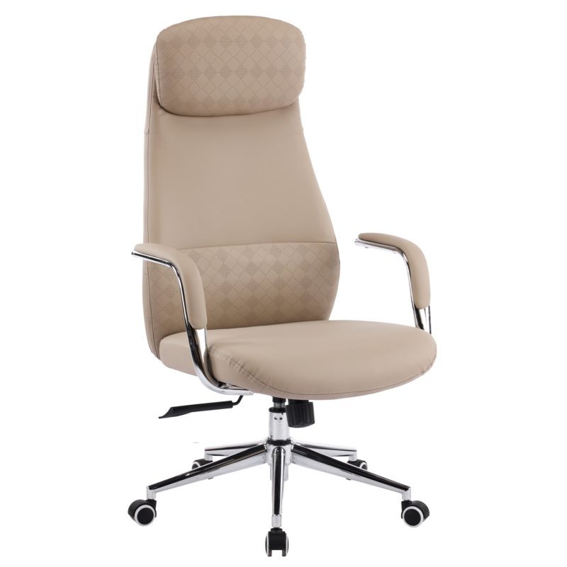 karekla-grafeioy-fb91835402-mpez-pu-derm ΚΑΡΕΚΛΑ ΓΡΑΦΕΙΟΥ SONTY HM18354.02 ΜΠΕΖ PU ΔΕΡΜΑ--ΒΑΣΗ ΧΡΩΜΙΟΥ 67x68x125Υεκ