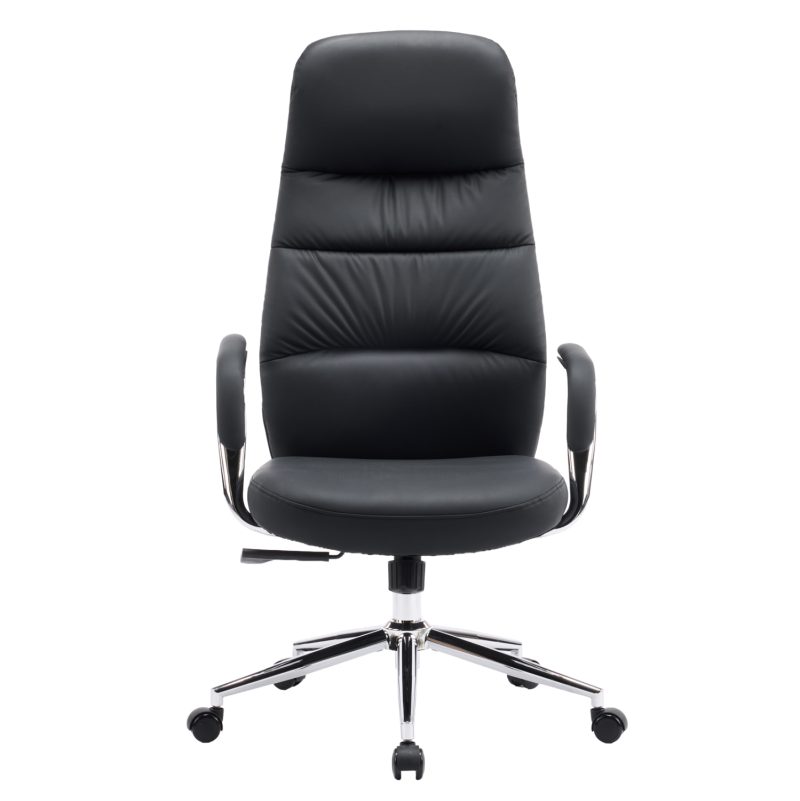 karekla-grafeioy-fb91835501-mayro-pu-der-2 ΚΑΡΕΚΛΑ ΓΡΑΦΕΙΟΥ TEETER HM18355.01 ΜΑΥΡΟ PU ΔΕΡΜΑ--ΒΑΣΗ ΧΡΩΜΙΟΥ 67x66x121Υεκ