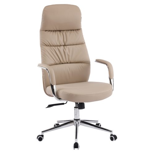 karekla-grafeioy-fb91835502-mpez-pu-derm ΚΑΡΕΚΛΑ ΓΡΑΦΕΙΟΥ TEETER HM18355.02 ΜΠΕΖ PU ΔΕΡΜΑ--ΒΑΣΗ ΧΡΩΜΙΟΥ 67x66x121Υεκ