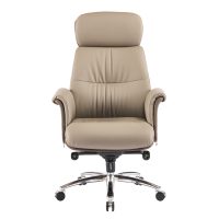 ΚΑΡΕΚΛΑ ΓΡΑΦΕΙΟΥ TOMLIN HM18358.02 ΜΠΕΖ-ΚΑΦΕ PU ΔΕΡΜΑ--ΒΑΣΗ ΧΡΩΜΙΟΥ 72x74x128Υεκ