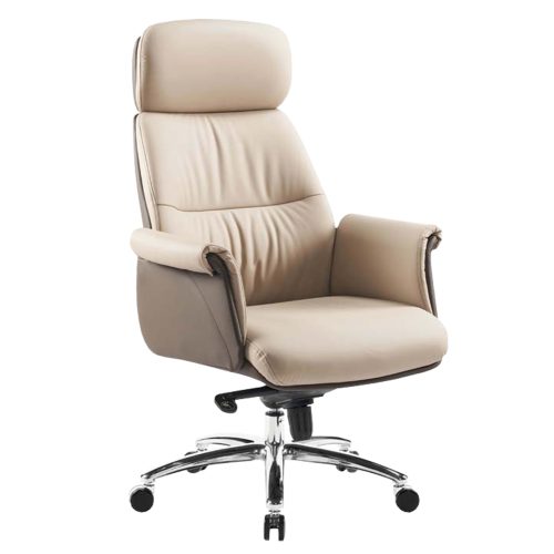 karekla-grafeioy-fb91835802-mpez-kafe-pu ΚΑΡΕΚΛΑ ΓΡΑΦΕΙΟΥ TOMLIN HM18358.02 ΜΠΕΖ-ΚΑΦΕ PU ΔΕΡΜΑ--ΒΑΣΗ ΧΡΩΜΙΟΥ 72x74x128Υεκ