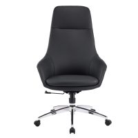 ΚΑΡΕΚΛΑ ΓΡΑΦΕΙΟΥ BEKKER HM18359.01 ΜΑΥΡΟ PU ΔΕΡΜΑ--ΒΑΣΗ ΧΡΩΜΙΟΥ 67x67x126Υεκ