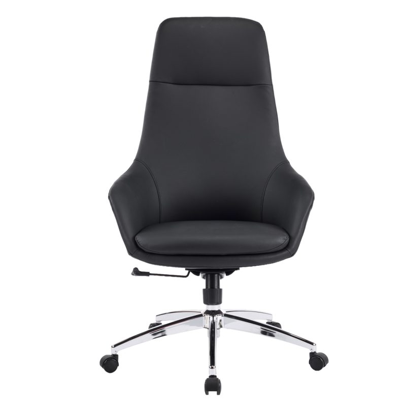 ΚΑΡΕΚΛΑ ΓΡΑΦΕΙΟΥ BEKKER HM18359.01 ΜΑΥΡΟ PU ΔΕΡΜΑ--ΒΑΣΗ ΧΡΩΜΙΟΥ 67x67x126Υεκ