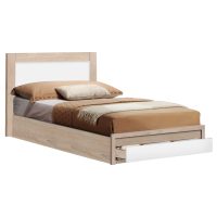 ΚΡΕΒΑΤΙ MELANY HM346 ΜΕ 1ΣΥΡΤΑΡΙ SONAMA-ΛΕΥΚΟ 90Χ190