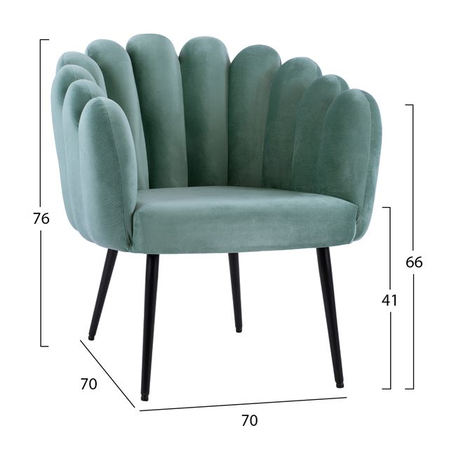 ΠΟΛΥΘΡΟΝΑ VIVIEN HM8631.07 ΑΠΟ ΒΕΛΟΥΔΟ ΦΥΣΤΙΚΙ ΜΕ ΜΑΥΡΑ ΠΟΔΙΑ 70x70x76Υ εκ.