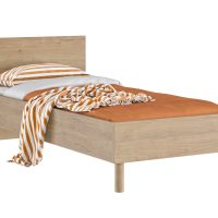 Ritmo κρεβάτι μονό 96x205x78εκ. ( για στρώμα 90x200εκ. )  Natural Chestnut