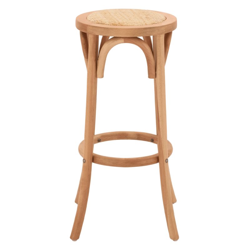 ΣΚΑΜΠΟ ΞΥΛΙΝΟ FAYE ΑΠΟ ΟΞΙΑ ΦΥΣΙΚΟ ΜΕ ΨΑΘΑ Φ36Χ70 HM8751.01- 36x36x72Y εκ.