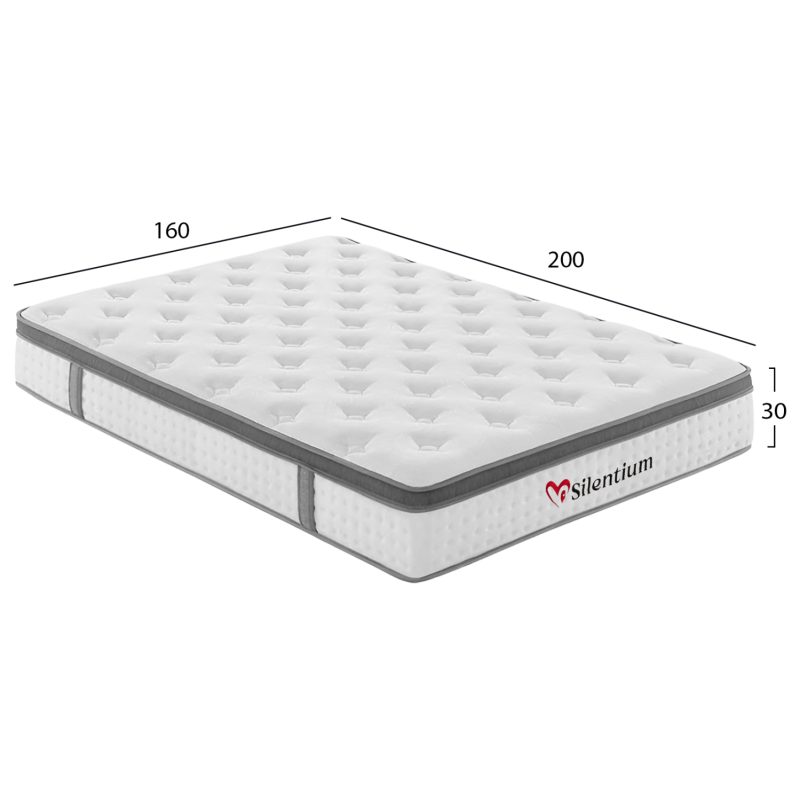 stroma-diplo-fb974906-pocket-springs-ley-1 ΣΤΡΩΜΑ ΔΙΠΛΟ SILENTIUM HM749.06 POCKET SPRINGS--ΛΕΥΚΟ 160x200x30Υεκ.